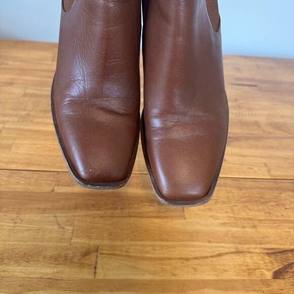 Rag & Bone Axel Chelsea Ankle Pull On Boots Brown Leather Size 37 - Picture 5 of 6